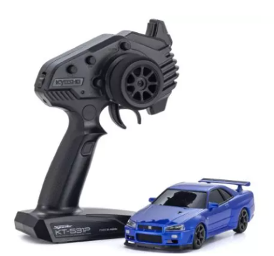 KYOSHO�@�~�j�b�cAWD ���Y �X�J�C���C��GT-R R34 V.spec�U�j���� ���^���b�N�u���[ 32658MB