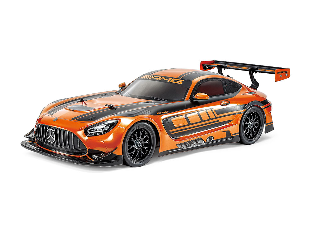 �^�~���@1/10RC 4WD���[�V���O�J�[ �����Z�f�X AMG GT3 EVO�I�����W�h���σ{�f�B(TT-02�V���[�V)