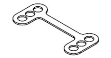 AXON@TC10/4 Top Deck Stiffener A (0.5mm) 1pic
